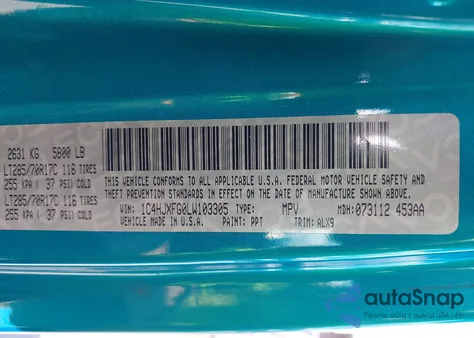 2020 Jeep Wrangler Unlimited Rubicon 4X4 from USA, damaged, VIN 1C4HJXFG0LW103305